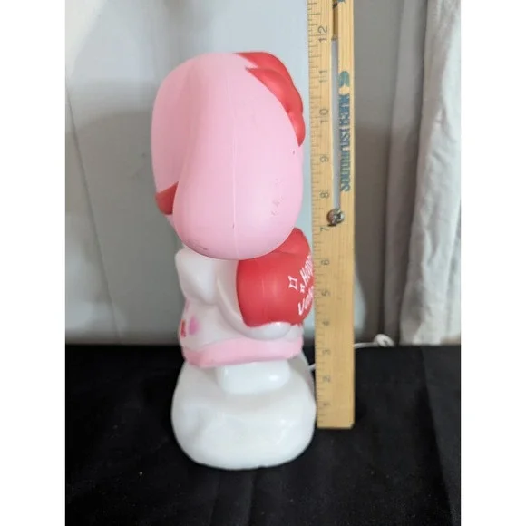 Hello Kitty Melody Sanrio Happy Valentines Day light up blow mold style lamp dec - Picture 5 of 7